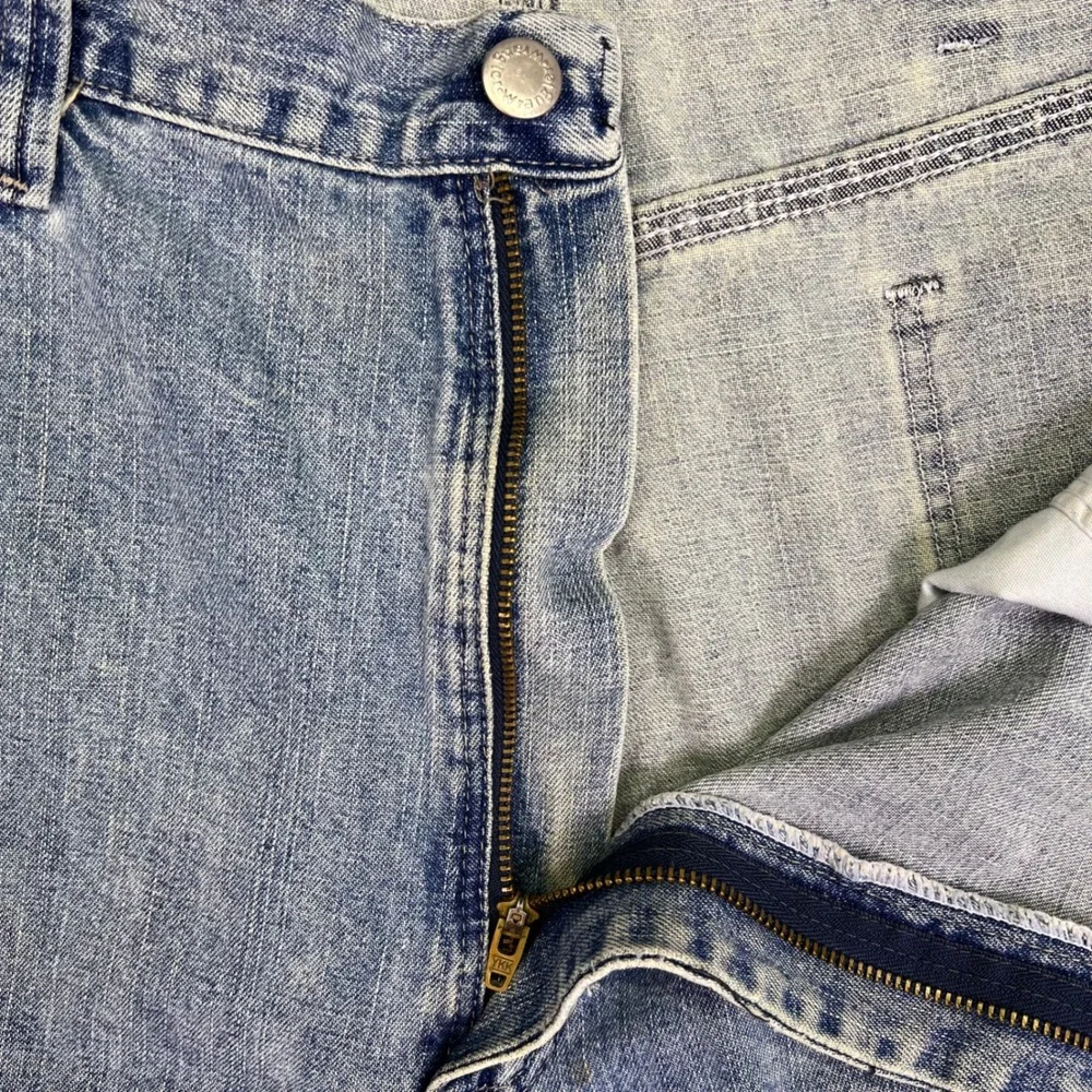Wrangler Carpenter Shorts Men 38 Light Blue Retro Workwear Relaxed Denim Utility